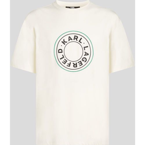 T-shirt Avec Logo Rond, , , Taille: XL - Karl Lagerfeld - Modalova