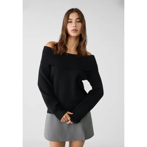 Pull en maille à épaules nues XS - Stradivarius - Modalova