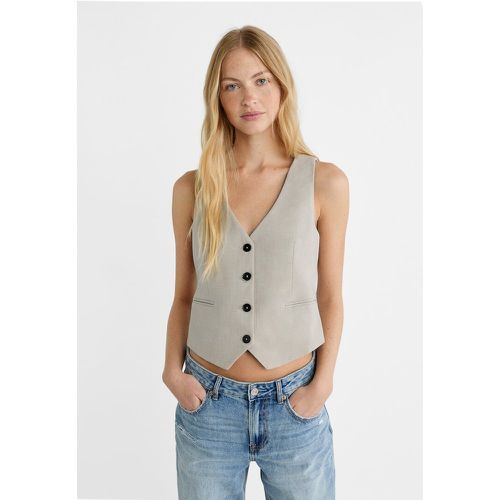 Gilet court boutons L - Stradivarius - Modalova