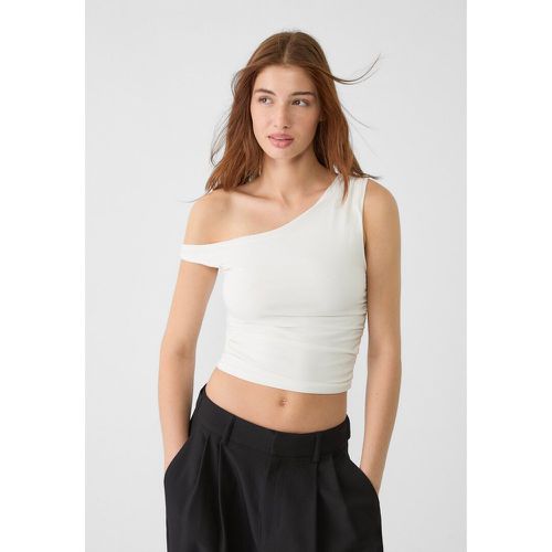 Top coupe asymétrique froncé XS - Stradivarius - Modalova