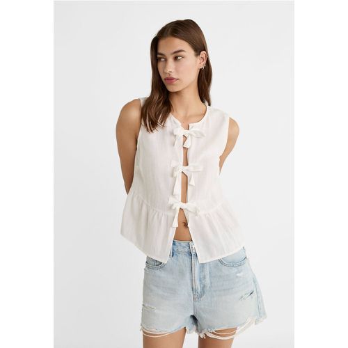 Top sans manches avec lin XS - Stradivarius - Modalova