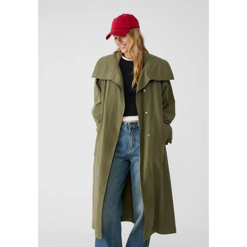 Trench long oversize XS - Stradivarius - Modalova