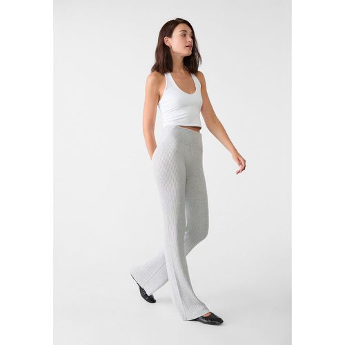 Pantalon évasé en maille XS - Stradivarius - Modalova