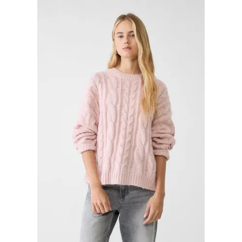 Pull en maille tressée M - Stradivarius - Modalova