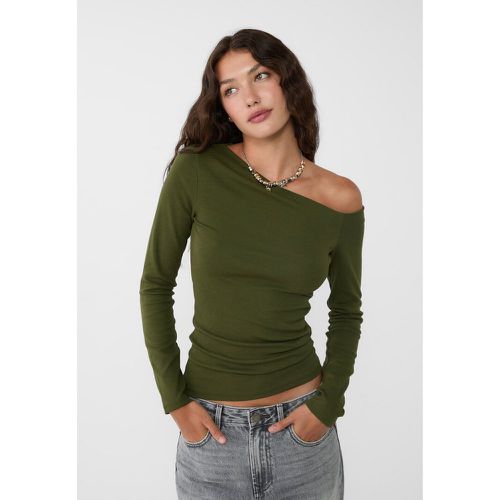 Top décolleté asymétrique XL - Stradivarius - Modalova