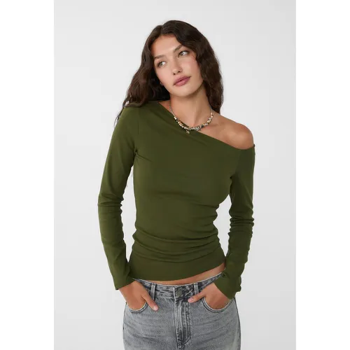 Top décolleté asymétrique XS - Stradivarius - Modalova