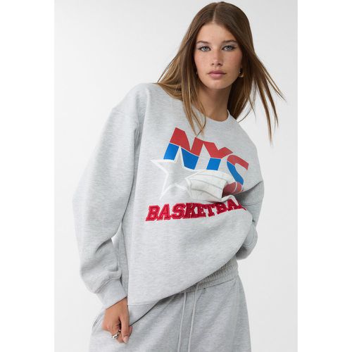 Sweat imprimé basketball S - Stradivarius - Modalova