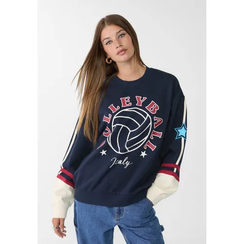 Sweat imprimé voleyball XS - Stradivarius - Modalova