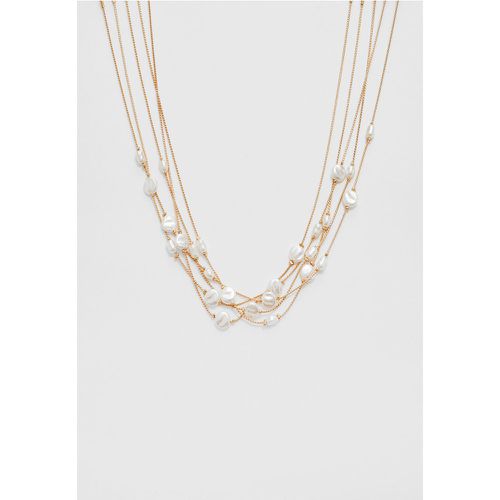 Collier chaîne et perles M - Stradivarius - Modalova