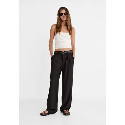 Pantalon habillé ceinture 34 - Stradivarius - Modalova