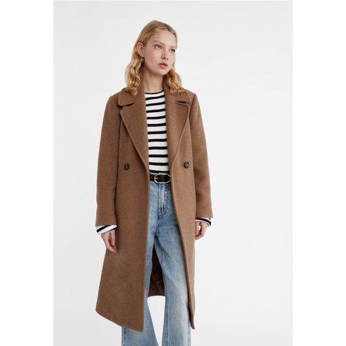 Manteau en laine mélangée ceinture S - Stradivarius - Modalova