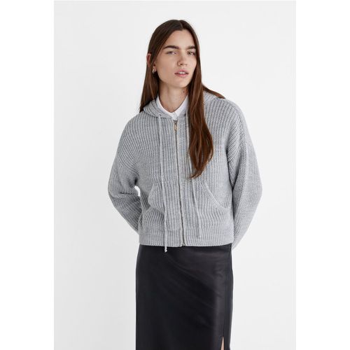 Veste en maille à capuche XS - Stradivarius - Modalova