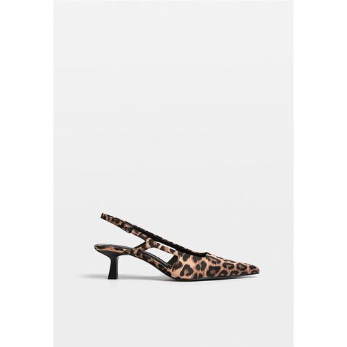 Chaussures kitten heel à léopard print COMBINÉ 39 - Stradivarius - Modalova