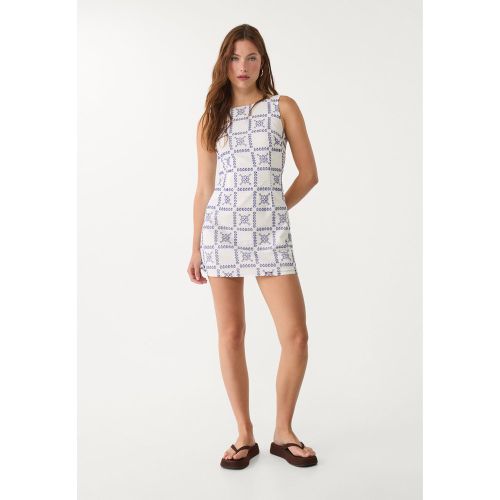 Robe courte brodée XS - Stradivarius - Modalova