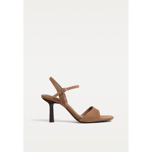 Sandales à talons en cuir 35 - Stradivarius - Modalova