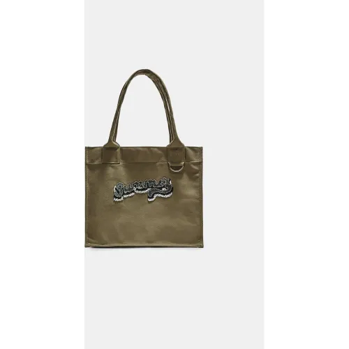 Sac bandoulière en toile brodée OS - Stradivarius - Modalova