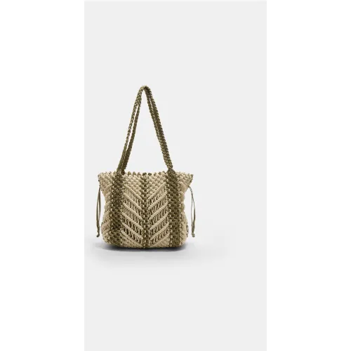 Sac cabas en macramé OS - Stradivarius - Modalova
