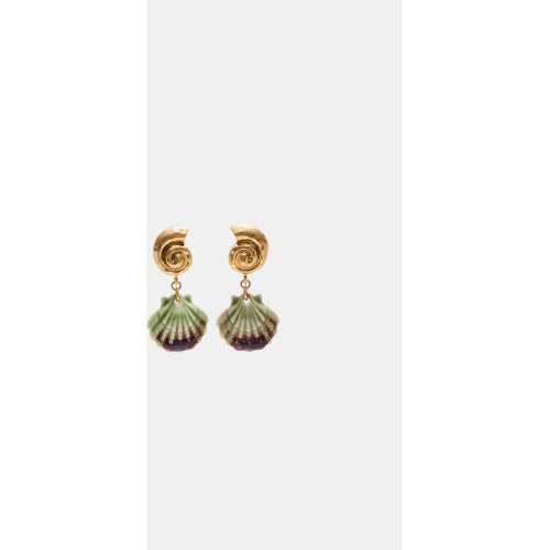 Boucle d'oreille charm coquillage OS - Stradivarius - Modalova