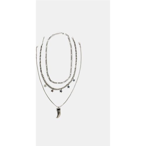 Ensemble de 3 colliers étoiles et breloque OS - Stradivarius - Modalova