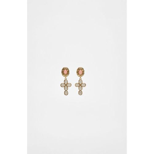 Boucles d'oreilles croix OS - Stradivarius - Modalova