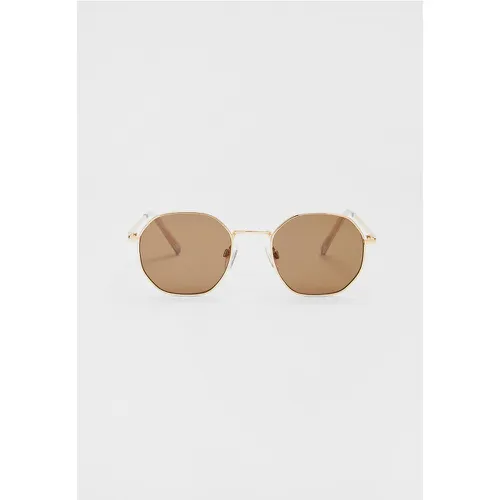 Lunettes de soleil hexagonales en métal OS - Stradivarius - Modalova