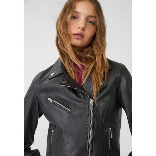 Blouson style motard cuir XS - Stradivarius - Modalova