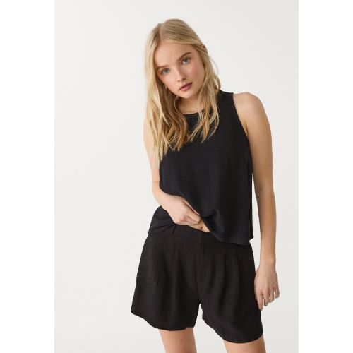 Short fluide avec lin 32 - Stradivarius - Modalova