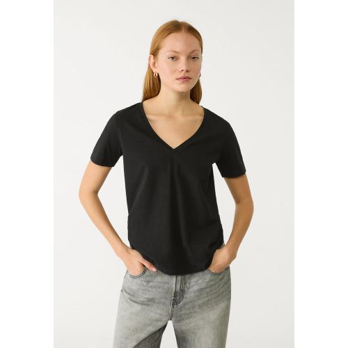 T-shirt basic col en V XS - Stradivarius - Modalova