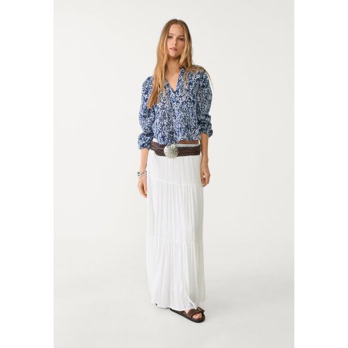 Blouse fluide imprimée XS - Stradivarius - Modalova