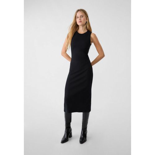 Robe midi en maille côtelée XS - Stradivarius - Modalova