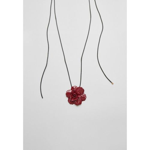 Collier cordon fleur métallique OS - Stradivarius - Modalova