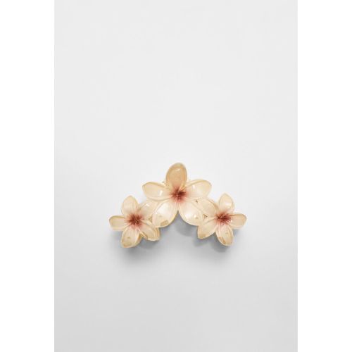 Pince à cheveux triple fleur Écru OS - Stradivarius - Modalova
