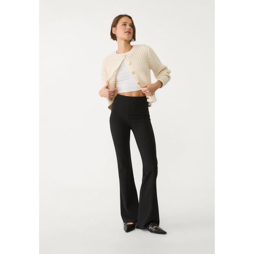 Pantalon flare maille uni XS - Stradivarius - Modalova