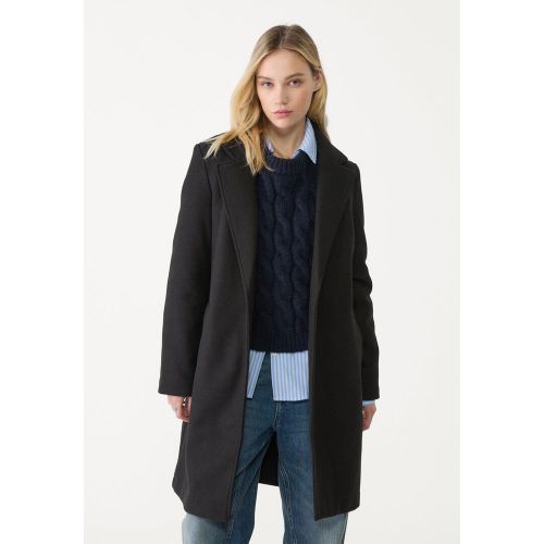 Manteau midi bouton doux au toucher XS - Stradivarius - Modalova