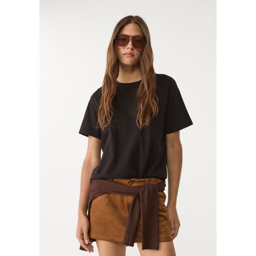 T-shirt basique boxy heavy weight XS - Stradivarius - Modalova