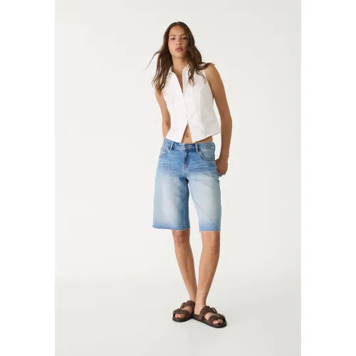 Bermuda denim baggy 32 - Stradivarius - Modalova