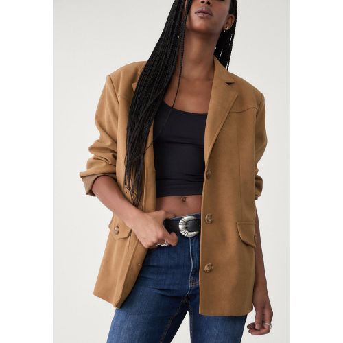 Blazer en suédine XS - Stradivarius - Modalova