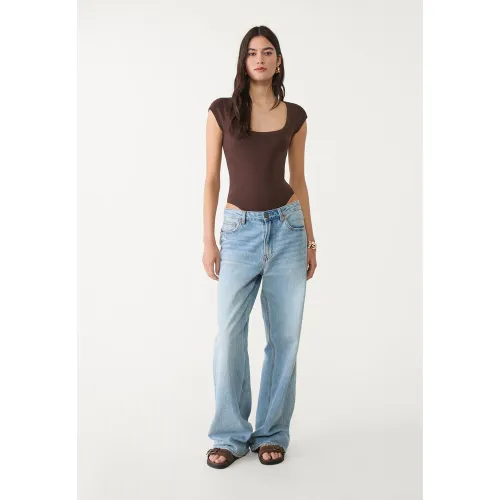 Body côtelé dos nu XS - Stradivarius - Modalova