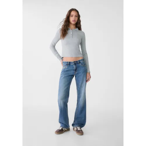 Jean regular taille basse 32 - Stradivarius - Modalova