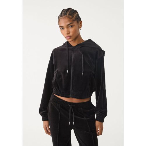 Sweat à capuche en velours XS - Stradivarius - Modalova