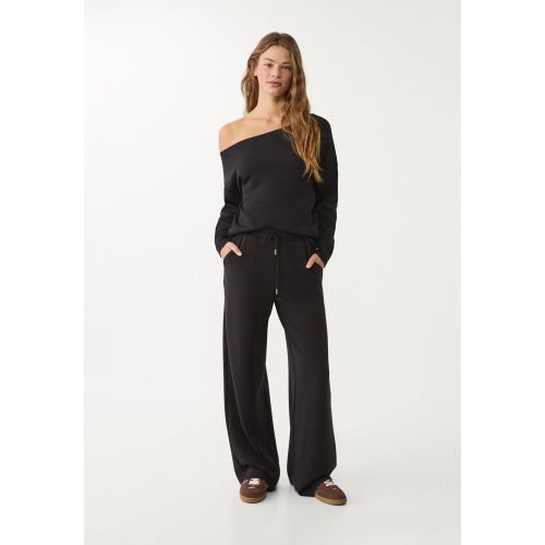 Pantalon palazzo en tissu doux XS - Stradivarius - Modalova