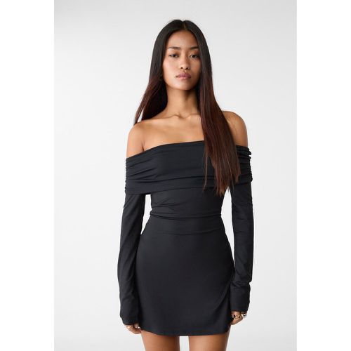 Robe courte épaules dénudées XS - Stradivarius - Modalova