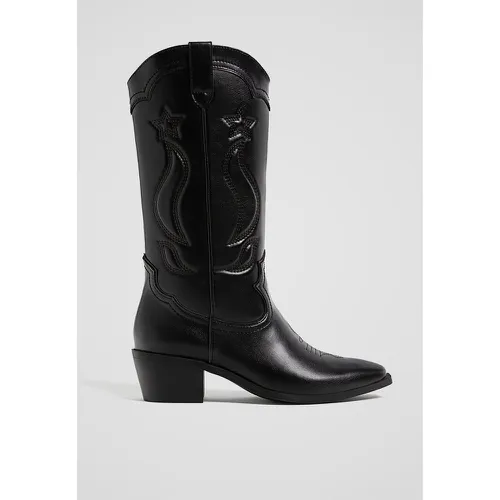 Bottes à talon style cowboy 35 - Stradivarius - Modalova