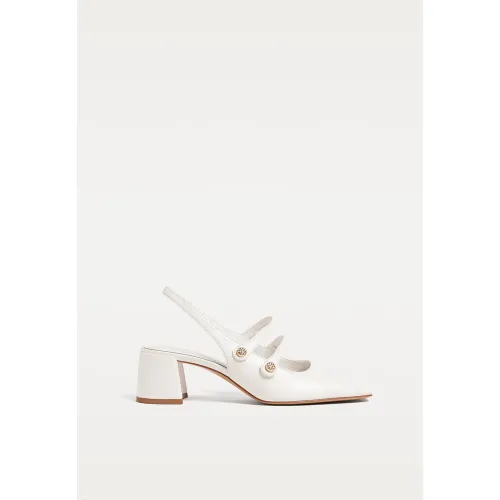 Ballerines à talon type Mary Jane ÉCRU 38 - Stradivarius - Modalova