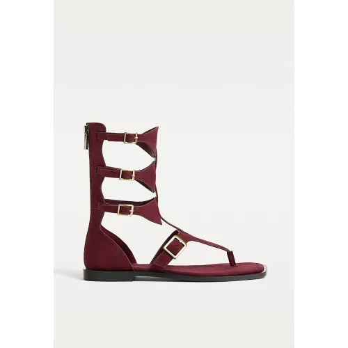 Sandales spartiates avec boucles 35 - Stradivarius - Modalova