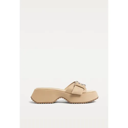 Sandales plates plateforme 35 - Stradivarius - Modalova