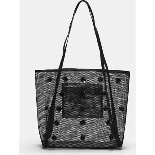 Sac shopping filet à fleurs OS - Stradivarius - Modalova