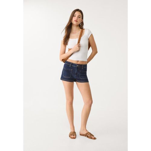Micro short en denim 32 - Stradivarius - Modalova