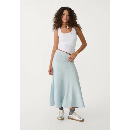 Jupe midi fluide XS - Stradivarius - Modalova