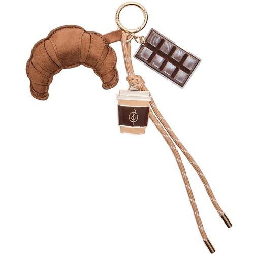 Porte-clés charm café et croissant OS - Stradivarius - Modalova